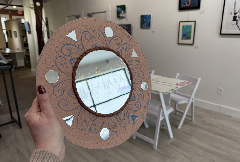 mud mirror making