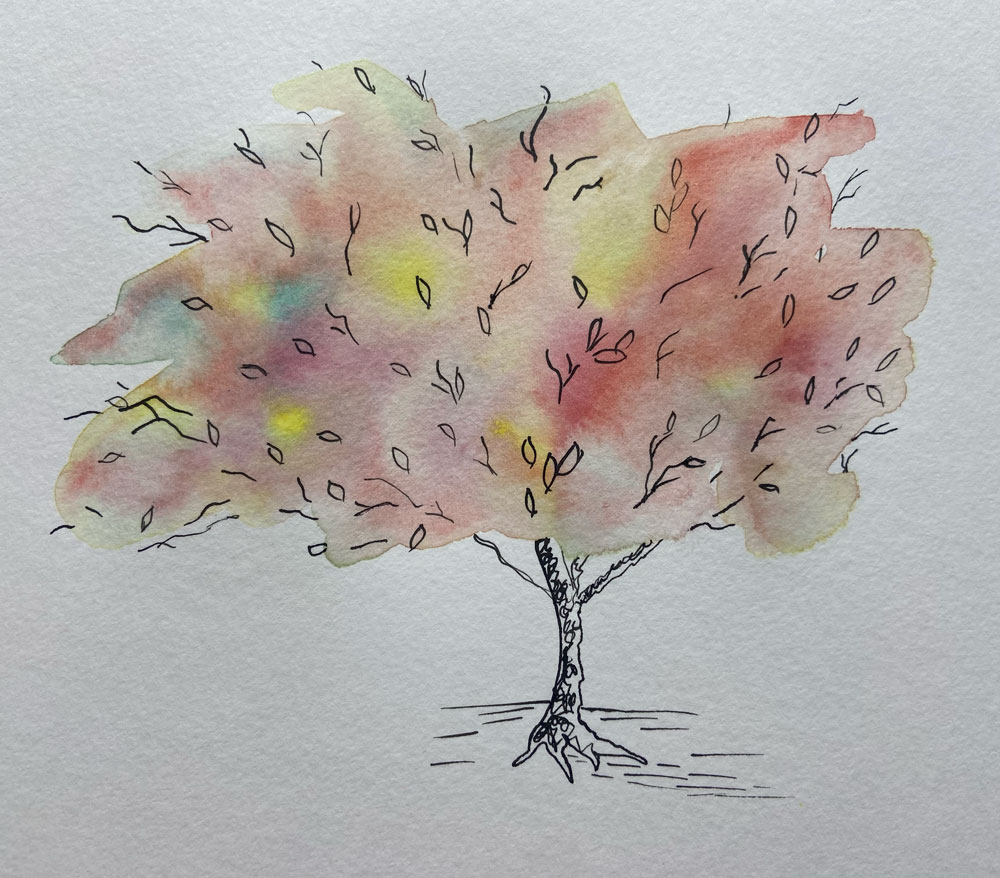 watercolor tree